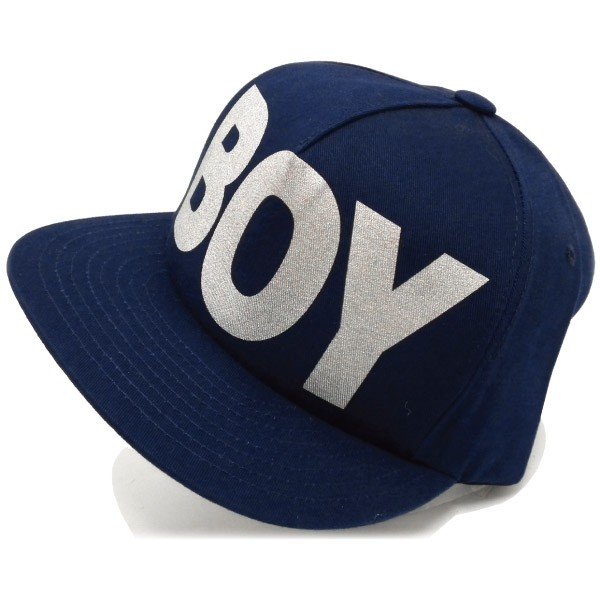 キャップ メンズ 帽子 春夏 レディース 深め シャイニー BOYロゴ