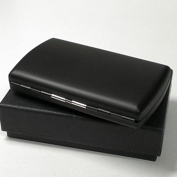 シガレットケース ブラックマット タバコケース かっこいい 艶消し 黒