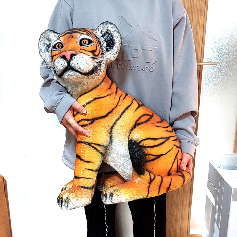 アメリカン レトロ 置物 トラ フィギュア チャイルドタイガー オブジェ