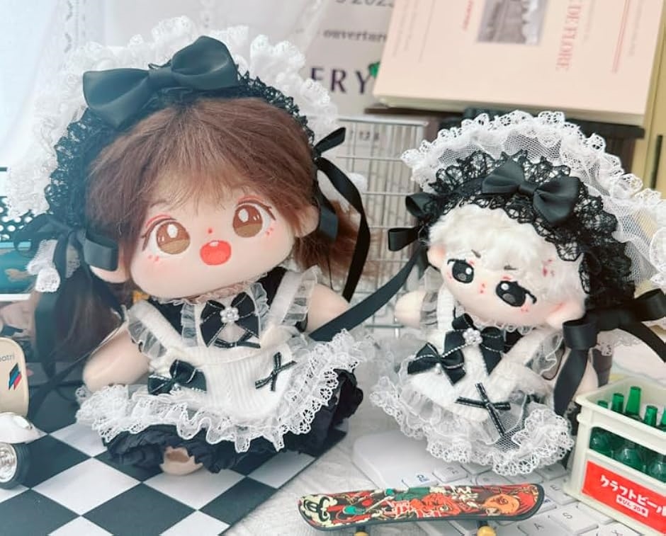 ぬい服-ぬいぐるみ-服-10cm メイド服-人形 MDM(10cm) : スピード発送