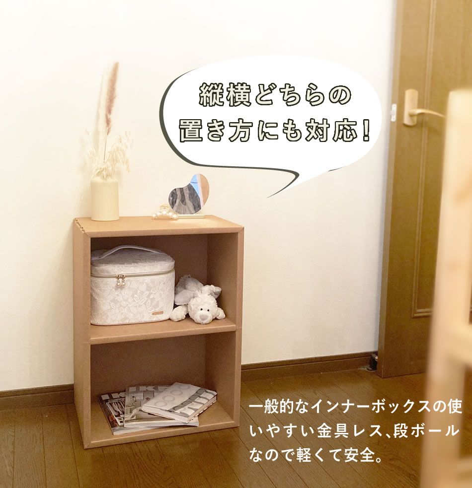 収納ボックス ラック シェルフ 本棚 チェスト 衣装収納 押入れ収納 2段