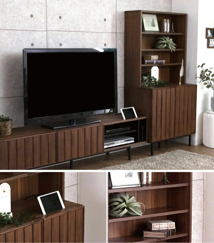 受注生産】 キャビネット ウォールナット 突板 無垢 木製 アンティーク