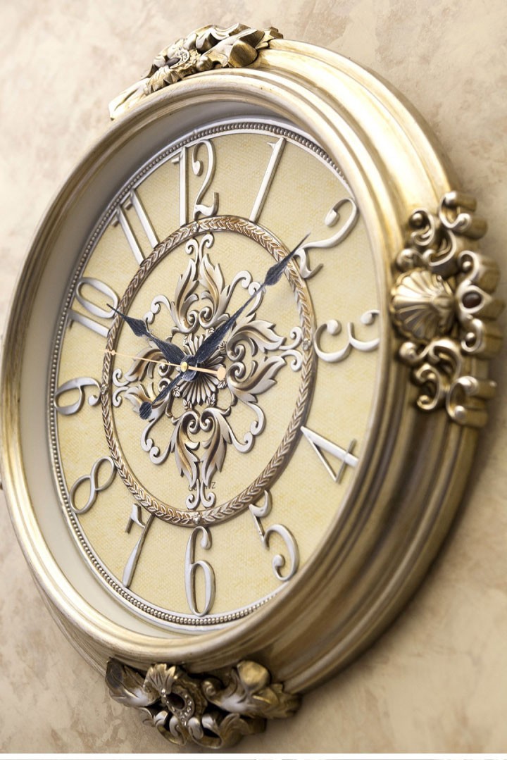 壁掛け時計 アンティーク 大型 ビクトリアン調 おしゃれ 上品 ゴールド