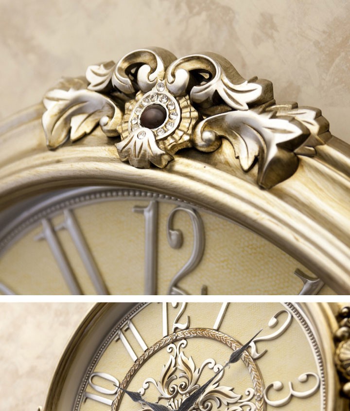 壁掛け時計 アンティーク 大型 ビクトリアン調 おしゃれ 上品 ゴールド