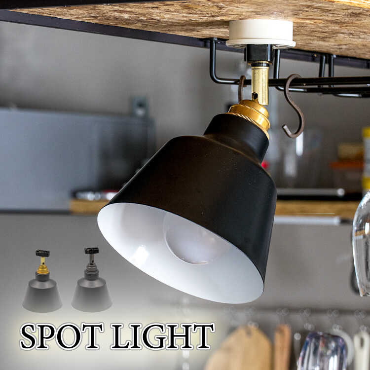 シーリングライト 1灯 スポットライト 黒 ブラック 角度調節 サブ照明