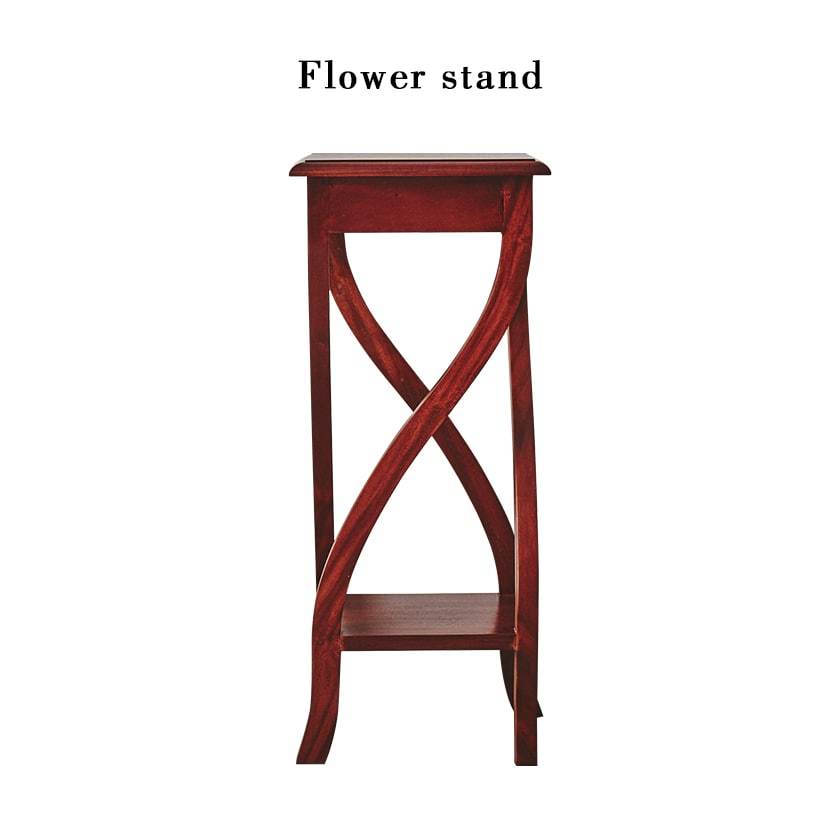 フラワースタンド 木製 マホガニー材 完成品 コロニアル様式