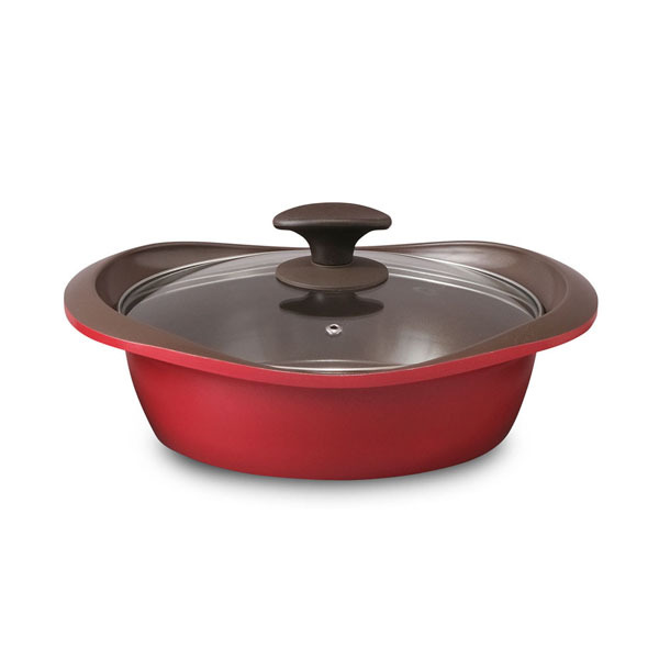 IRIS OHYAMA（アイリスオーヤマ） 両手鍋 24cm おしゃれ 鍋 浅型 IH