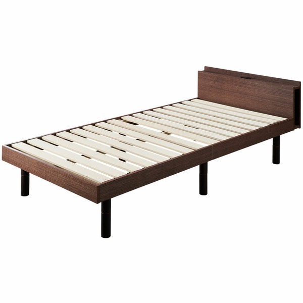 ベッド ベッドフレーム セミダブル 収納付きベッド すのこベッド