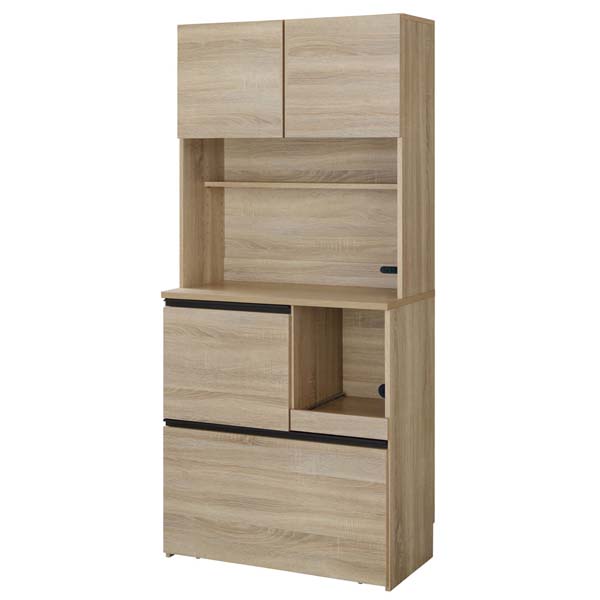 IRIS OHYAMA（アイリスオーヤマ） 食器棚 スリム キャビネット 大容量