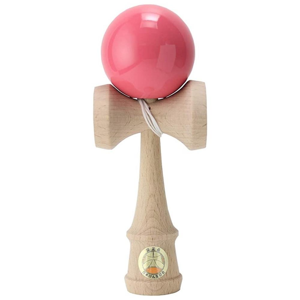 山形工房 日本けん玉協会認定 競技用 けん玉 大空 赤 水色 ピンク