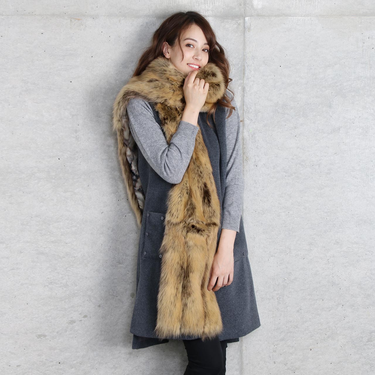 sankyo shokai（三京商会） ロシアン セーブル ストール ロング