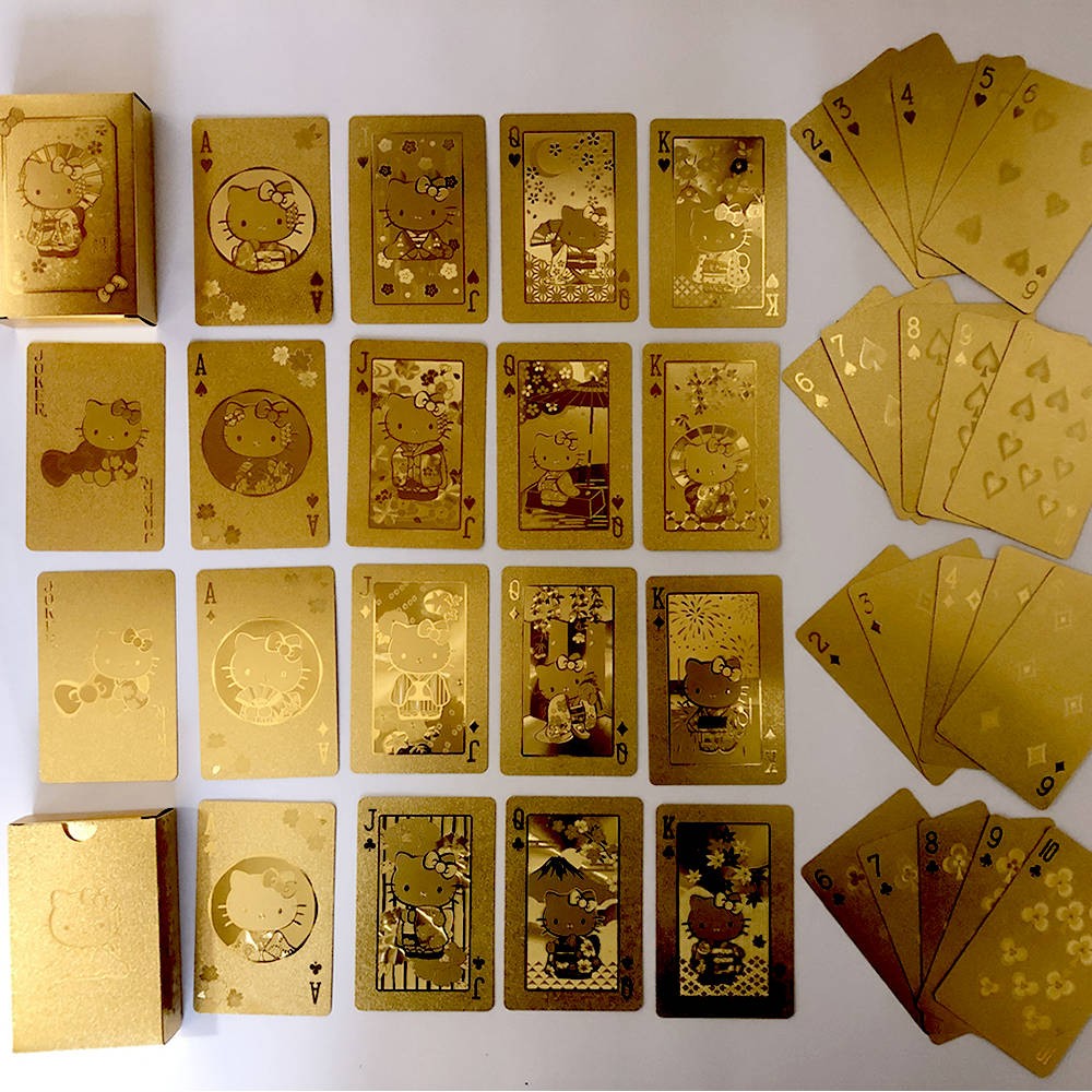 ハローキティ 黄金 キティ トランプ キティちゃん ゴールドトランプ