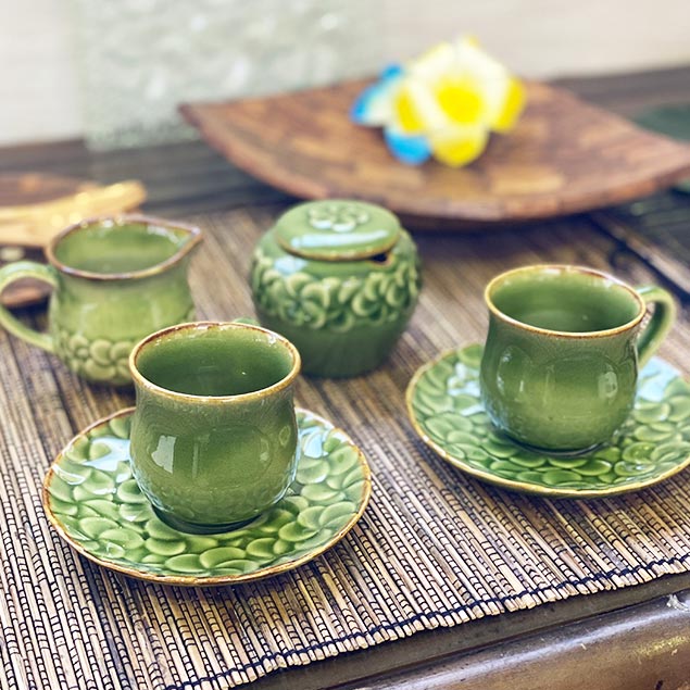 ジェンガラ コーヒー カップ＆ソーサー クリーマー シュガーポット