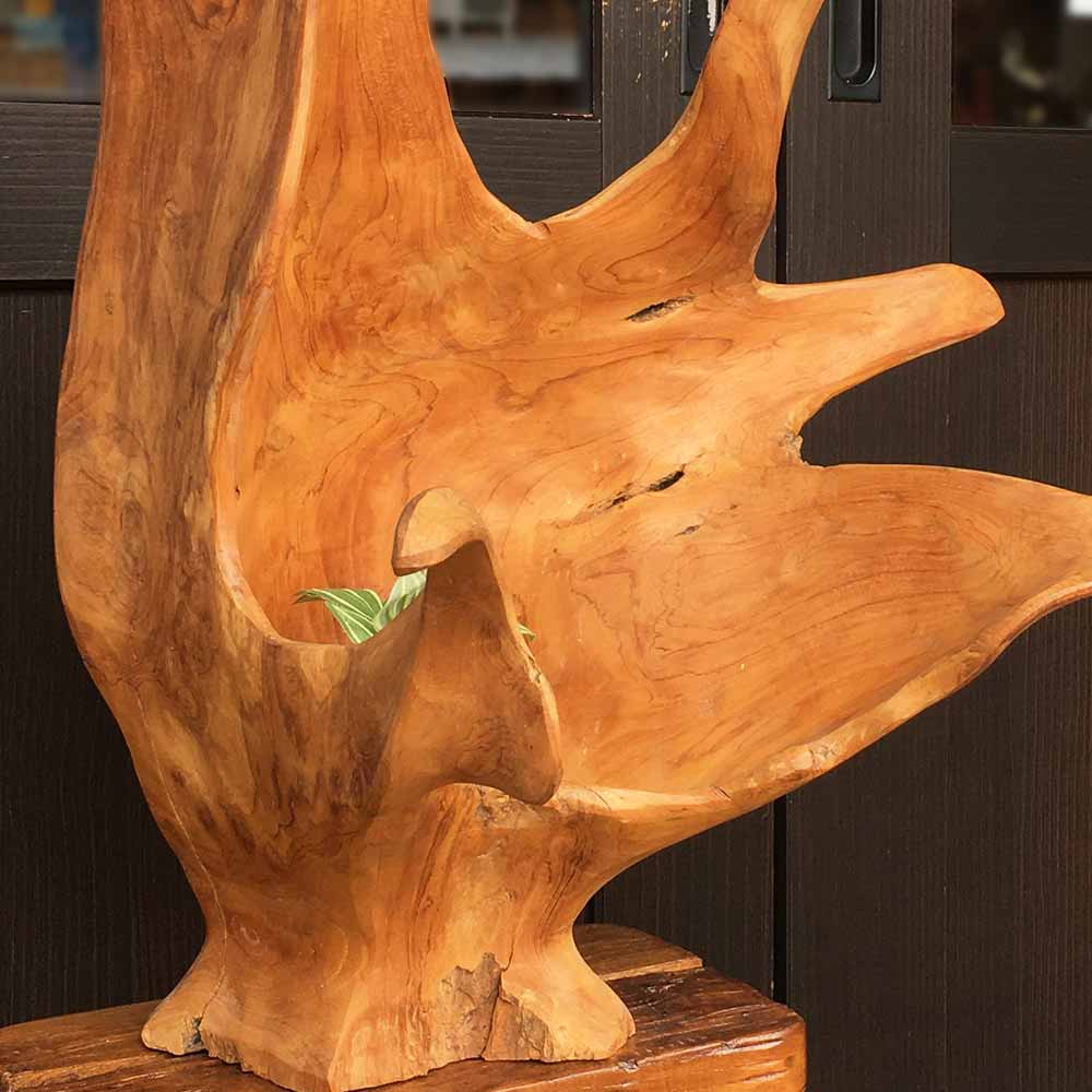 流木オブジェ 古木 置き物 C 大きい W48cm 個性的 一点物 木製