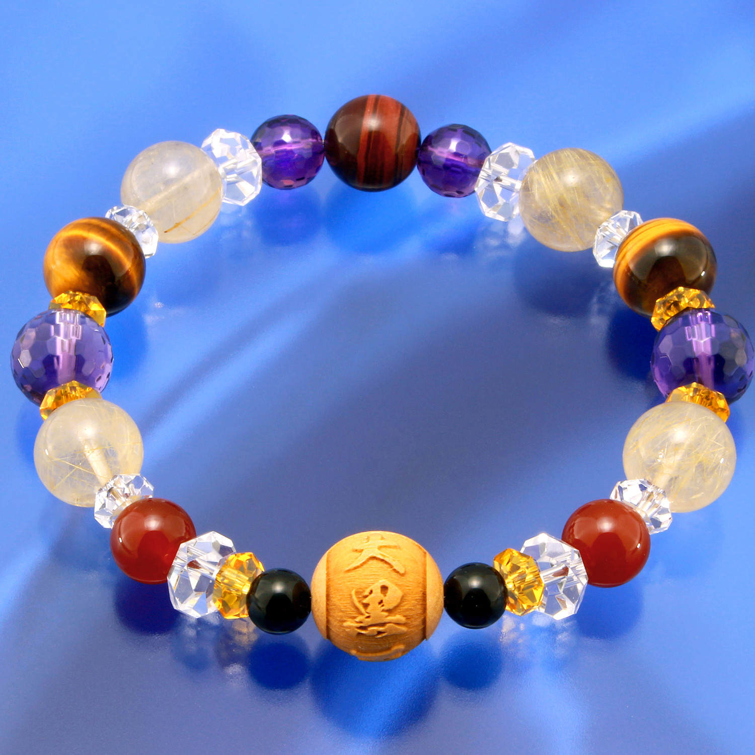 常陸国 出雲大社 万願祈願ブレス - ブレスレット パワーストーン 虎目