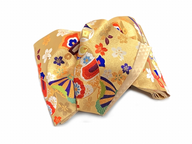 京都室町st. 西陣織 袋帯 正絹 こども・ジュニア用 日本製 全通の