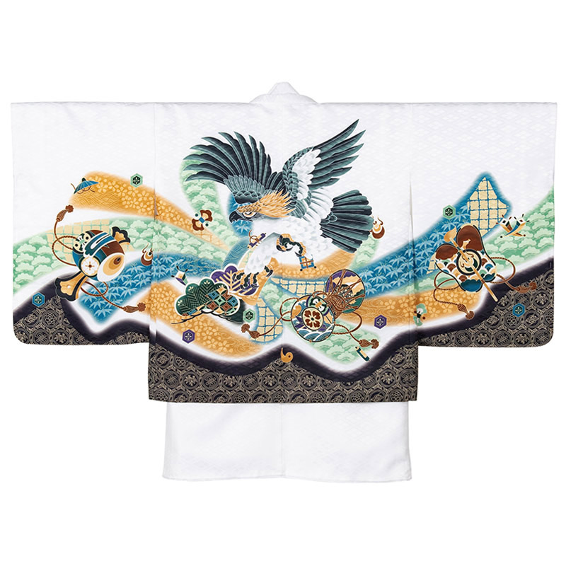 七五三 男の子 着物 羽織 3歳 5歳 7歳 3才 数5才 満5才 7才 紺 水色