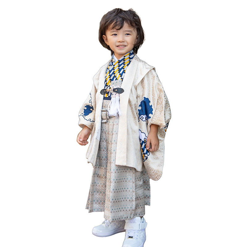 七五三 男の子 3才 3歳 三才 三歳 着物 羽織 袴 男の子着物 一体型