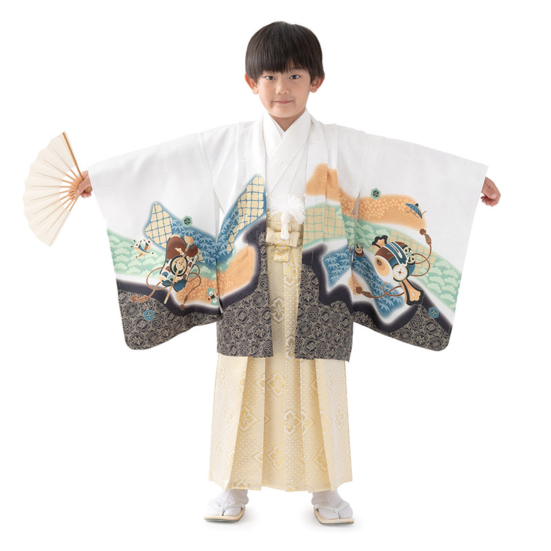 七五三 男の子 着物 フルセット 3歳 5歳 数5歳 満5歳 7歳 羽織 袴 14点