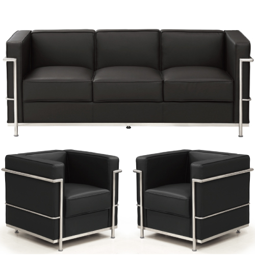 法人宛 送料無料 完成品 ソファセット LC2 ル・コルビュジェ