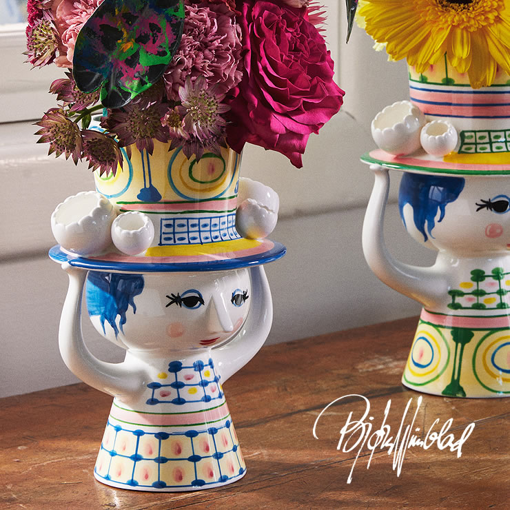 BJORN WIINBLAD（ビヨン・ヴィンブラッド） LADY WITH HAT VASE(レディ