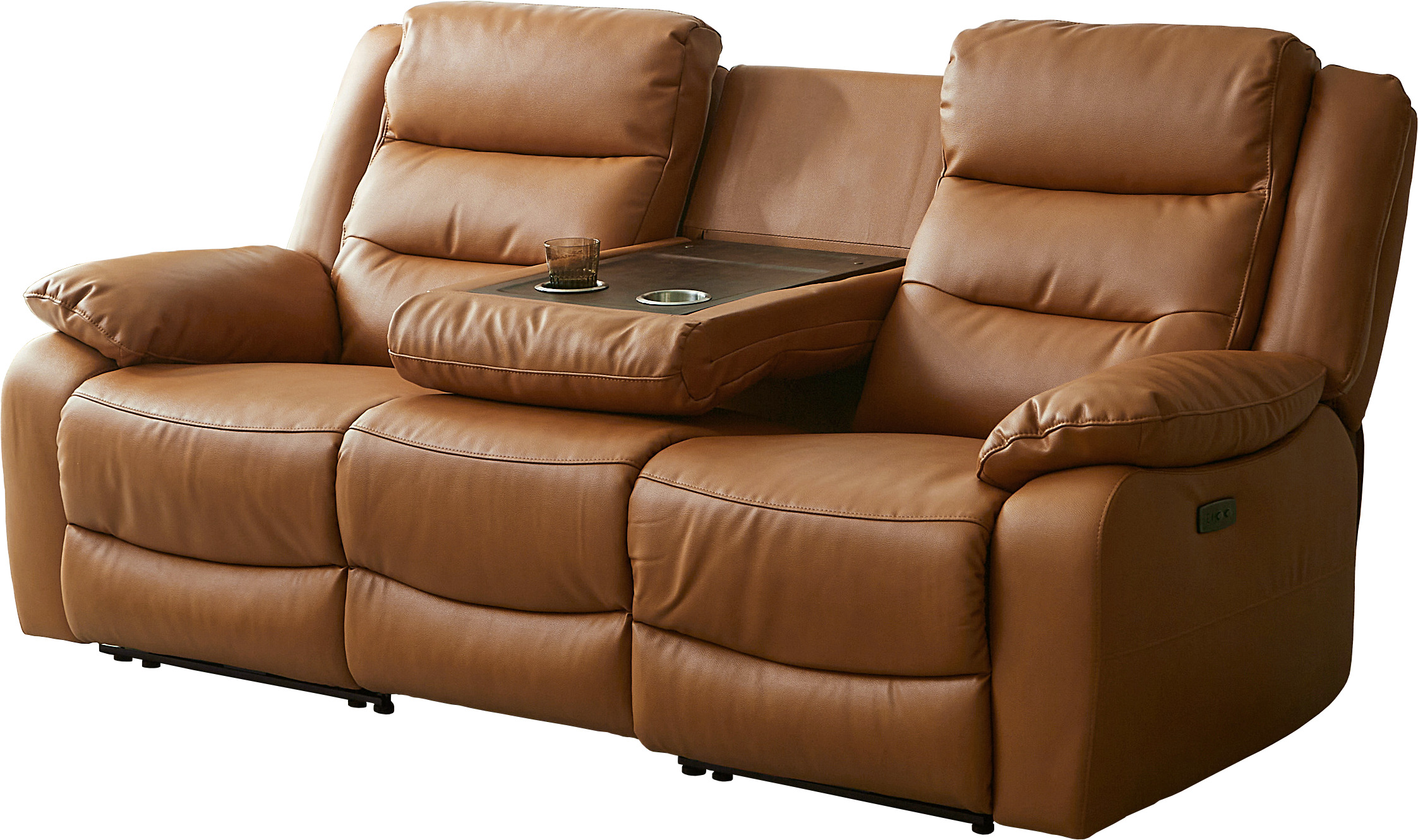 電動ソファー 3人掛け 電動リクライニングソファー 本革 レザー 三人