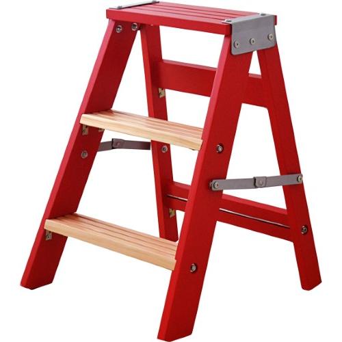 ラダーラック 踏み台 サーキューレーター台 折りたたみステップ 木製