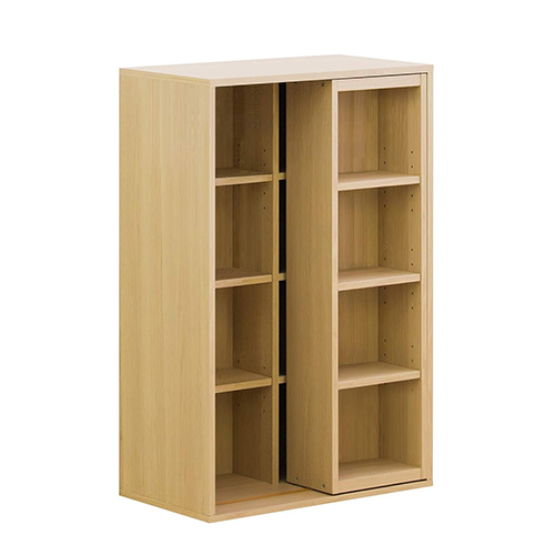 本棚 スライド本棚 全段B6 幅60cm 奥深 シングルスライド 送料無料