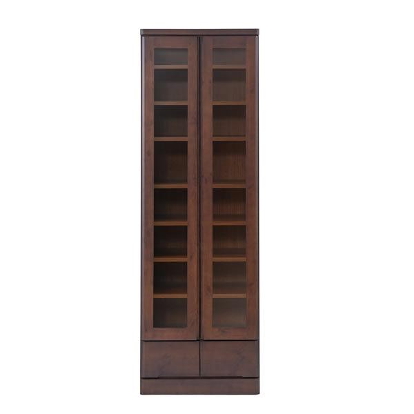 食器棚 幅60 天然木 カップボード 幅60cm 高さ180cm 薄型 スリム