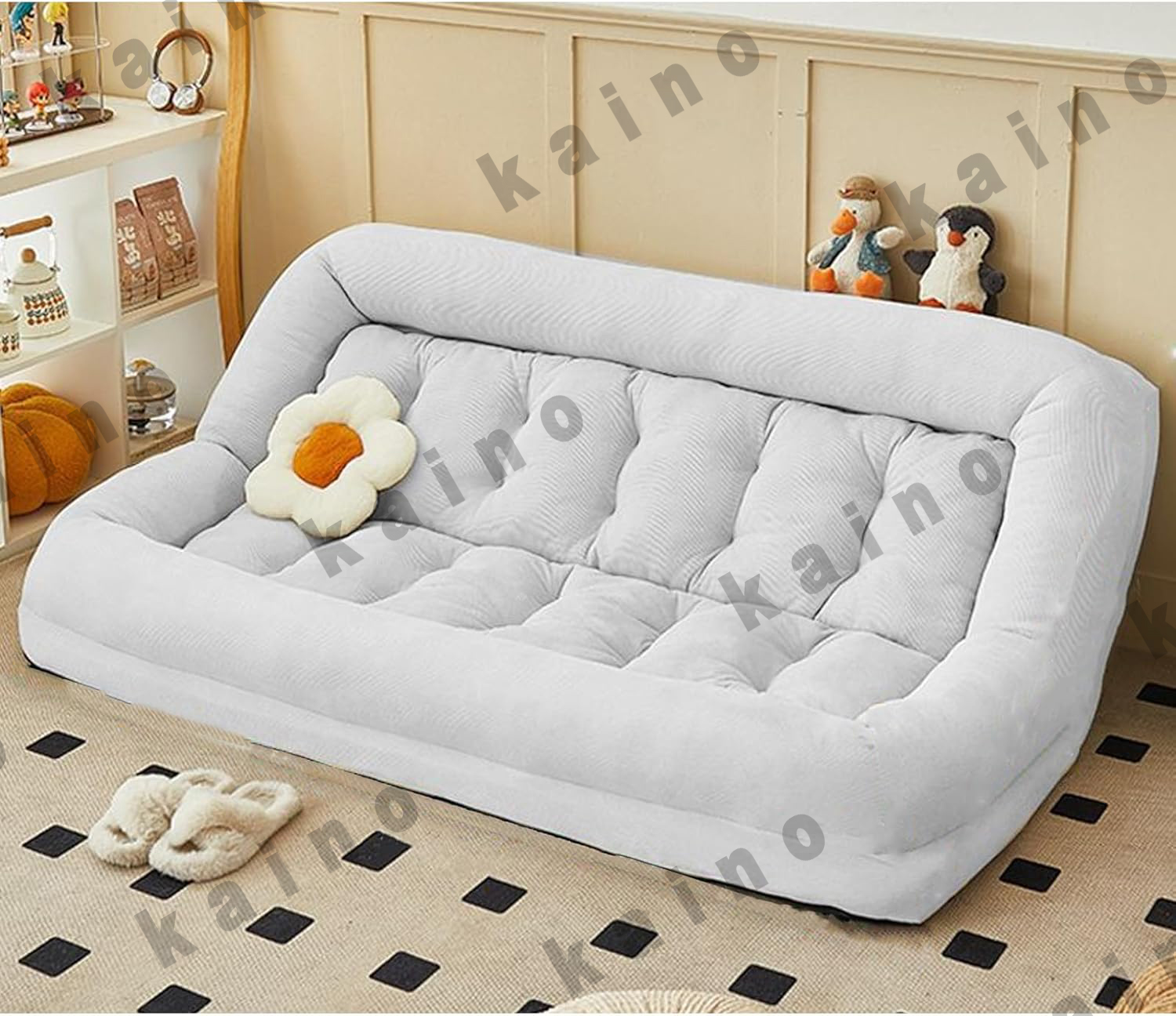 ソファーベッド 二人用 折畳み 6段階調節 可愛い マルチに使える