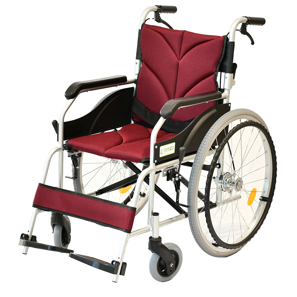 車椅子 軽量 コンパクト 折りたたみ ノーパンクタイヤ 自走式 アルミ製