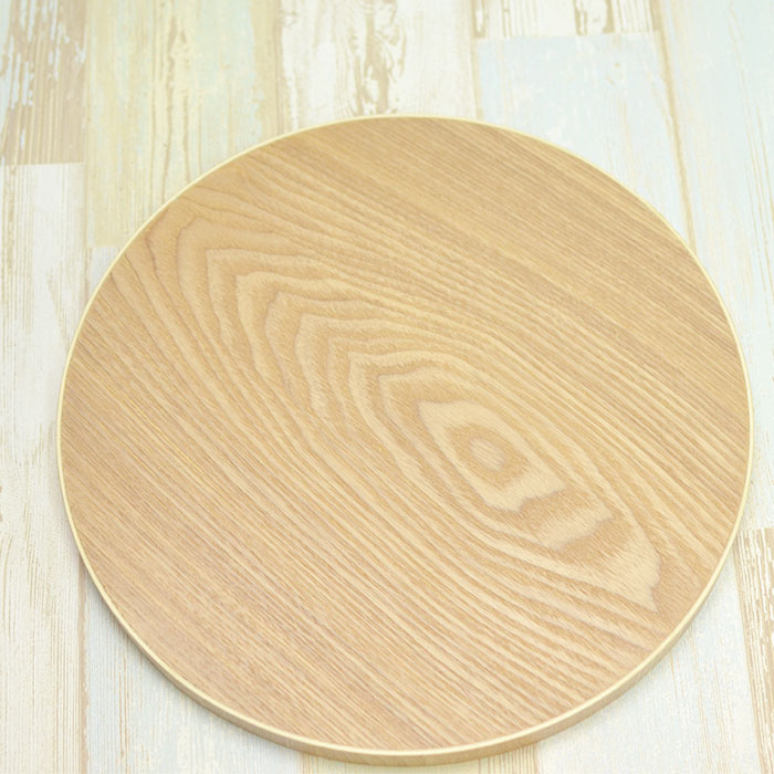 木製 お盆 トレー 白木 丸盆 約30cm : 曲げわっぱ弁当箱の漆器かりん