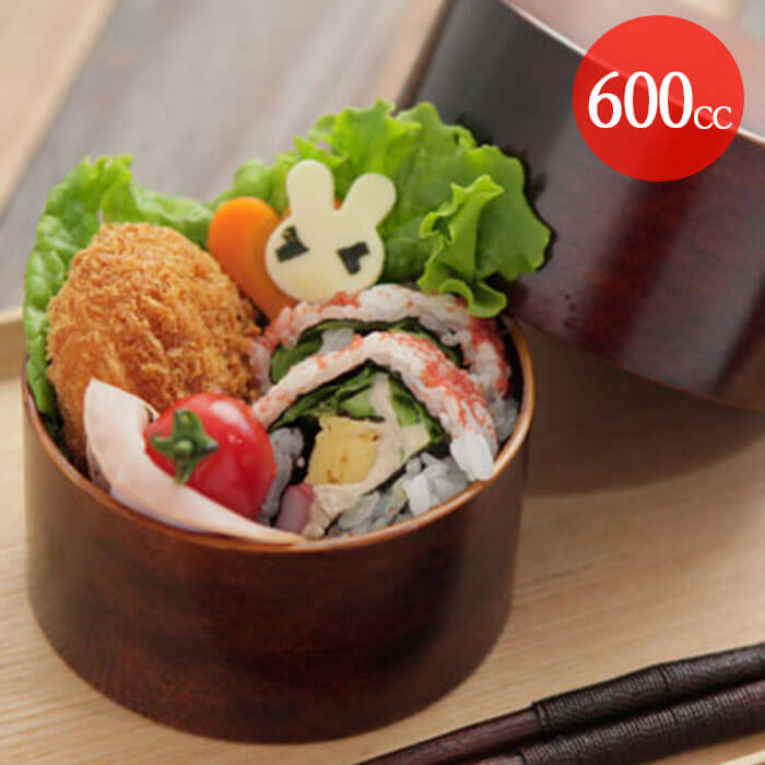 弁当箱 曲げわっぱ まげわっぱ 丸型 深蓋 600cc レディース 日本製