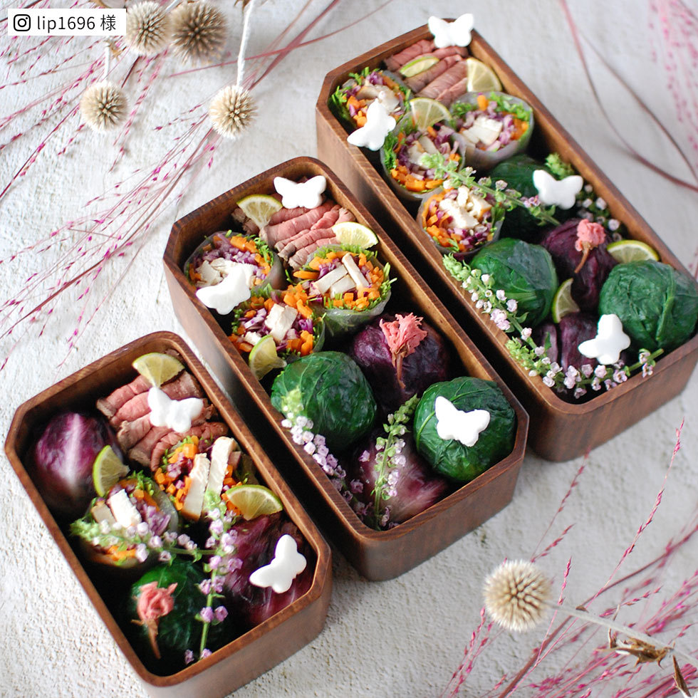 弁当箱 木製 媛ひのき 年輪 Sサイズ 400cc 角なし ブラウン 日本製