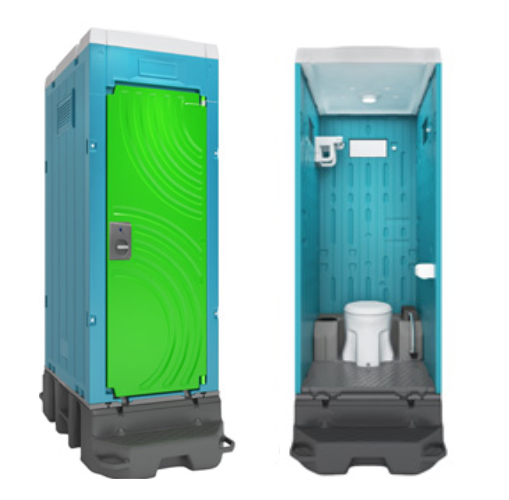 日野屋 日野興業】PE製 仮設トイレ ポンプ式簡易水洗タイプ 洋式 樹脂