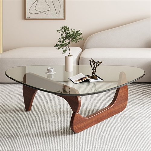 レビュー特典・センターテーブル ガラステーブル ローテーブル 三角形