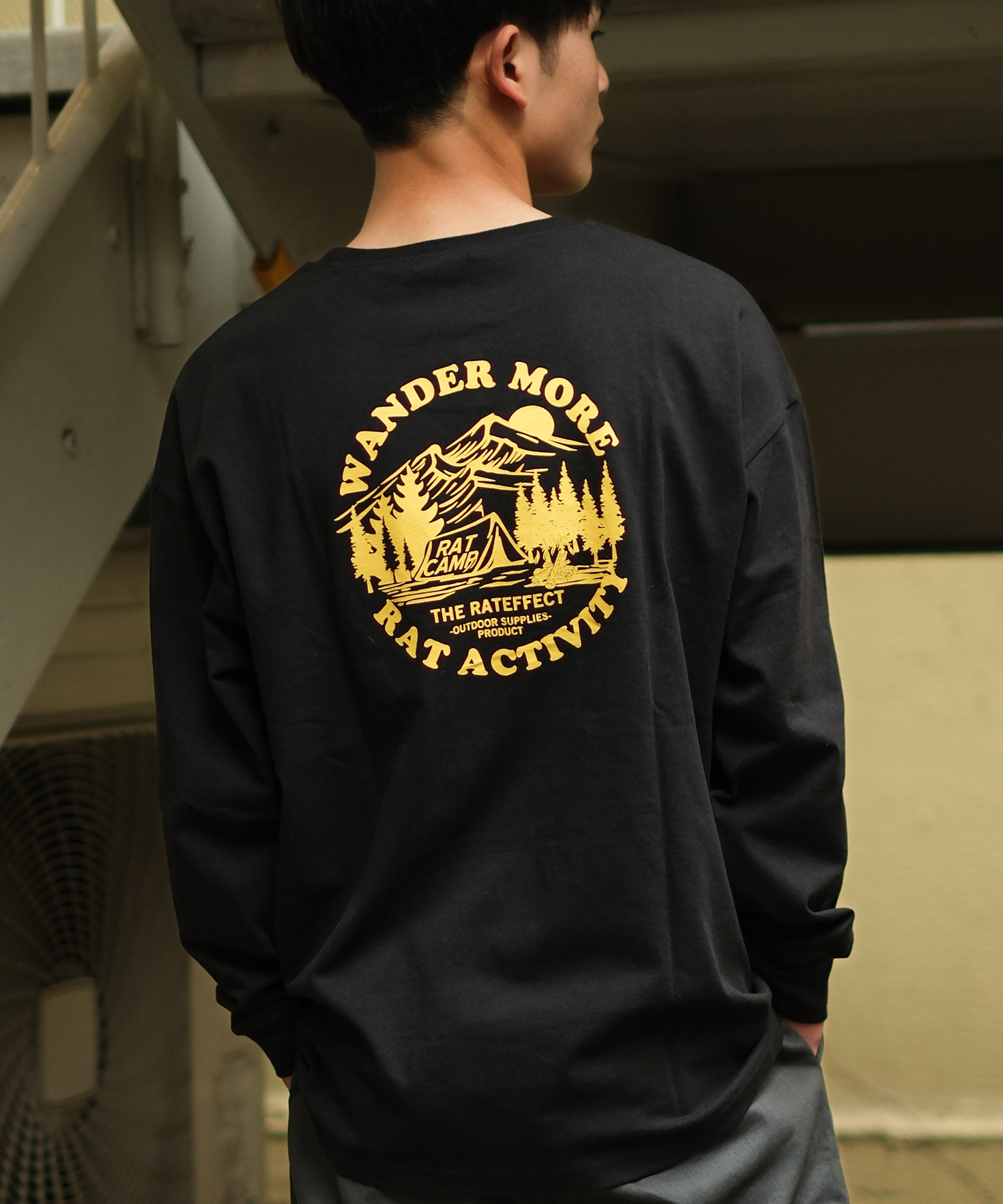 RAT EFFECT（ラットエフェクト） 子供服 男の子 バックプリント ロング