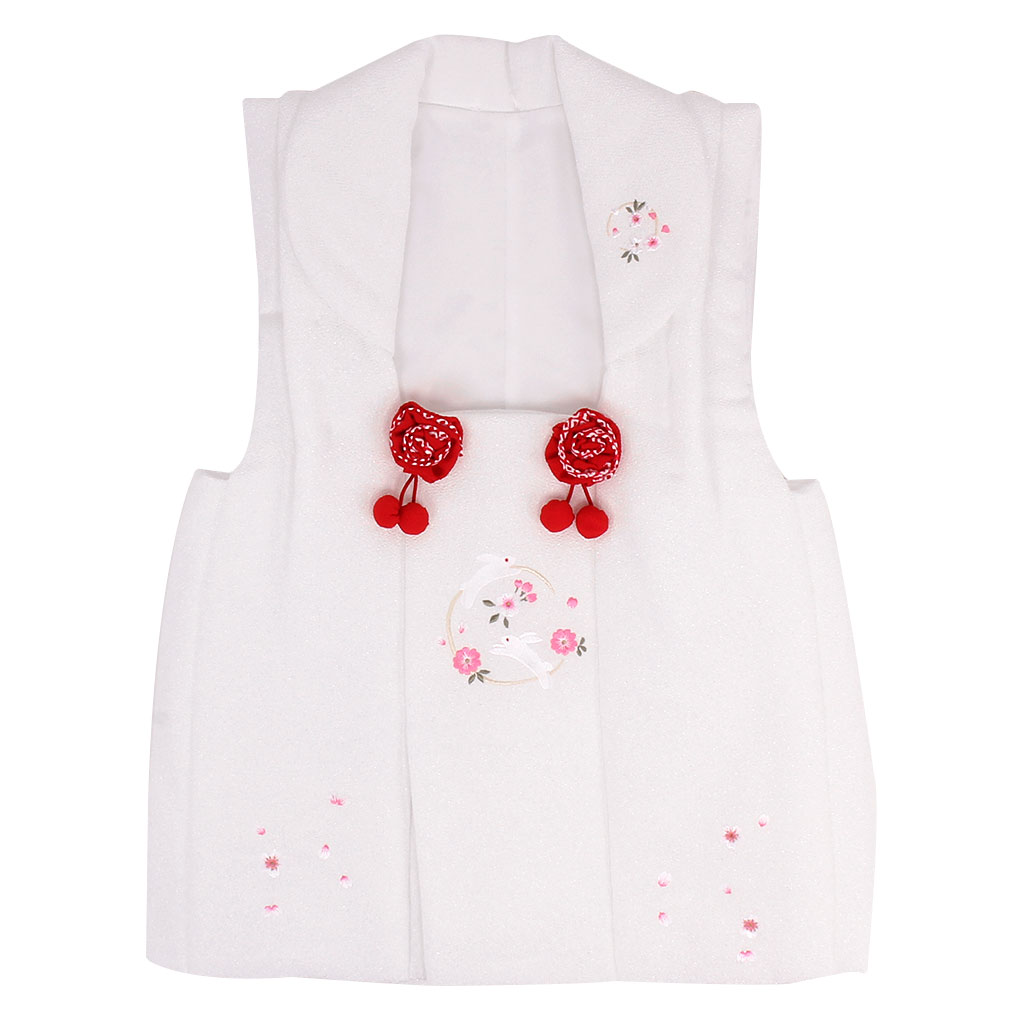 Kisste（キステ） 七五三 被布コート ウサギ 桜刺繍 着物 3歳 女の子