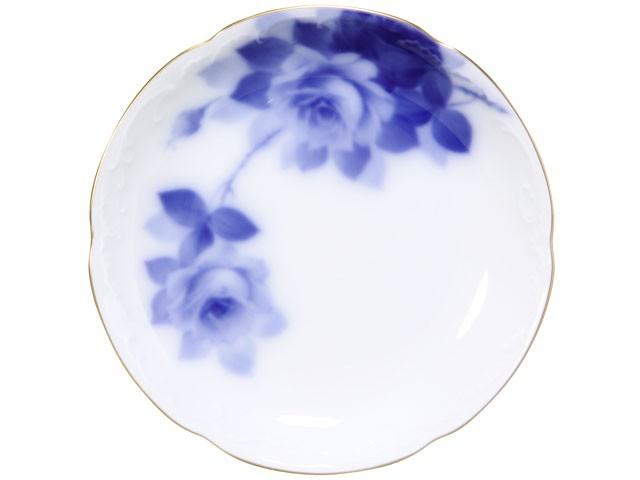 大倉陶園 日本製 ブルーローズ(8011) 約15cm銘々皿 5枚揃 54HV/8011
