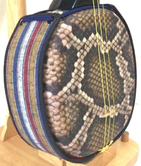 三線 奄美三線 スタンダードセット 真壁型 黒塗り 人工皮 大島絃 三線