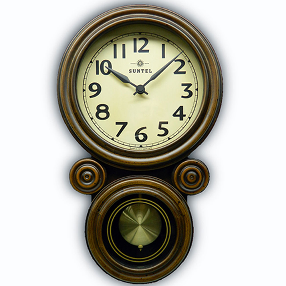 掛け時計 振り子時計 オシャレ 木製 アンティーク風 壁掛け時計 送料