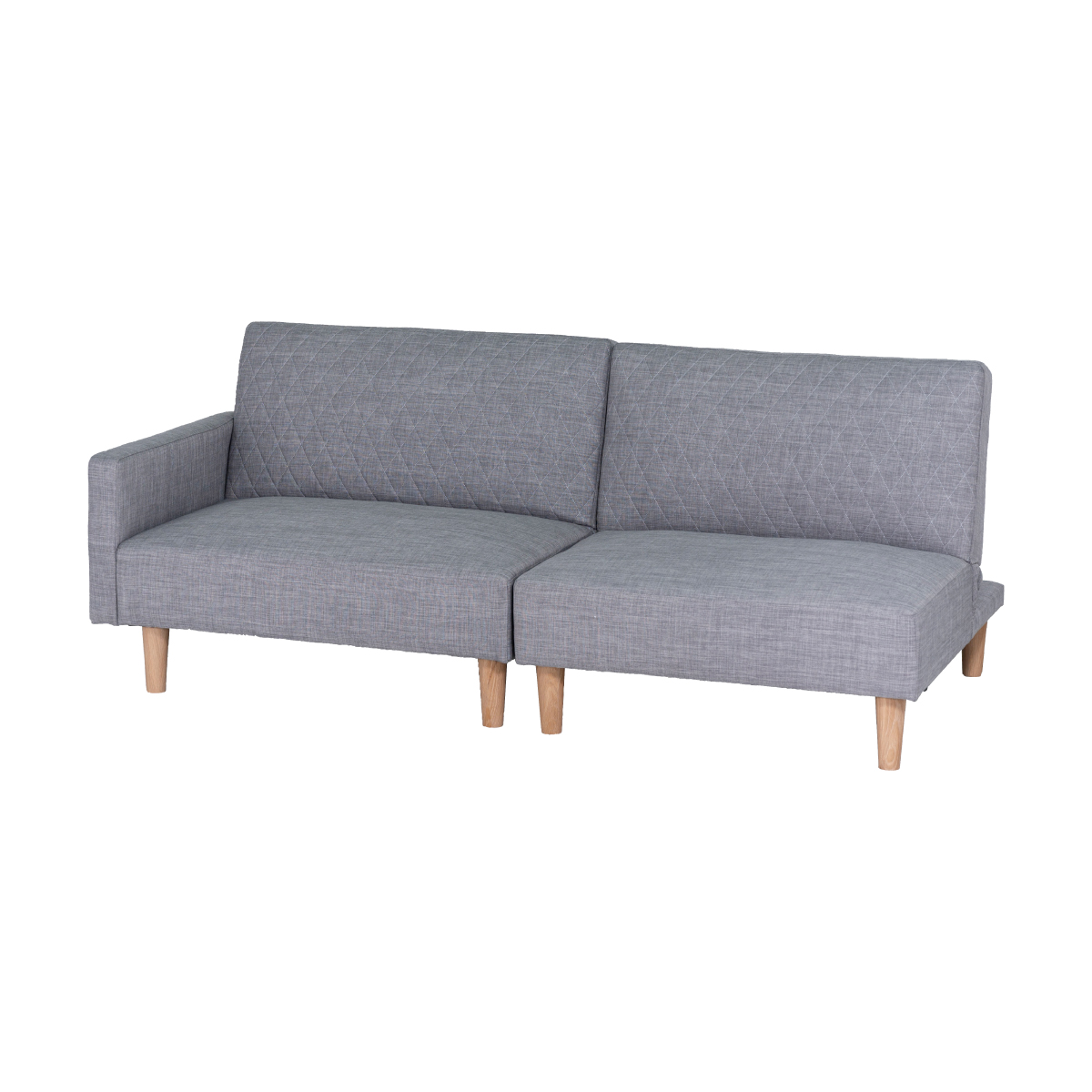 ソファベッド ファブリック 4way 3人掛け 幅180cm リクライニング 動く