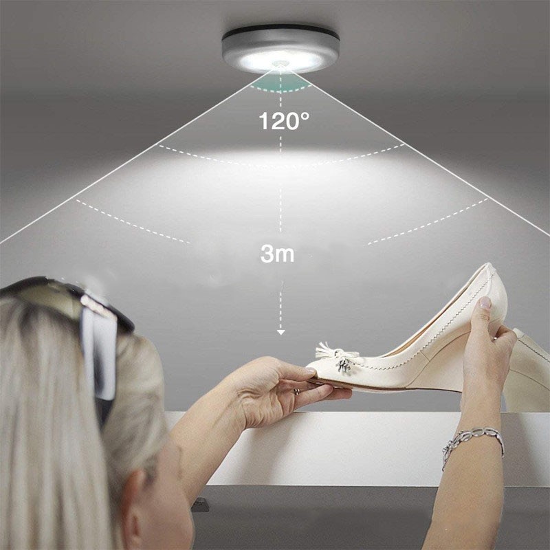 人感センサーライト 4個セット LED 自動点灯 センサーライト 電池式