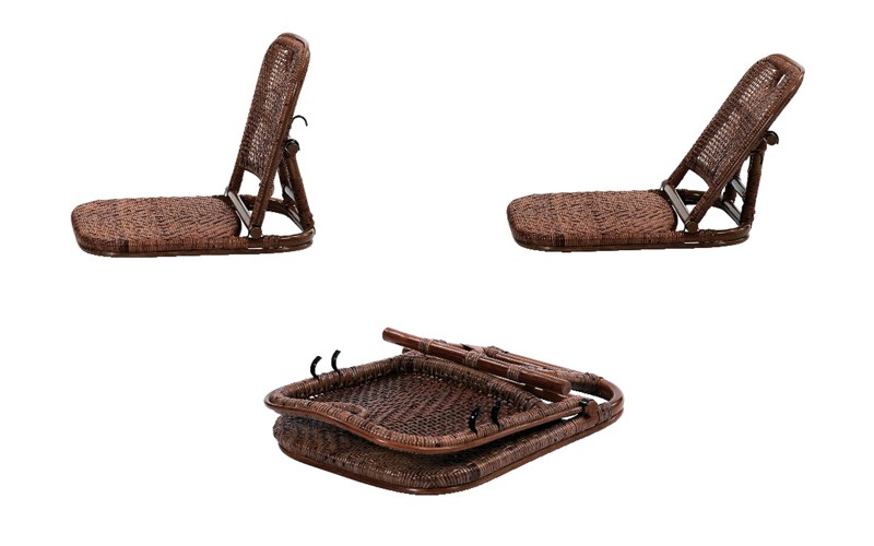 KOIZUMI（コイズミ） 座椅子 折りたたみ 籐の椅子 ラタン 和室 和風