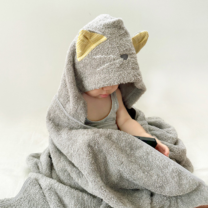 kontex（コンテックス） 名入れ無料 今治タオル フード付き バスタオル