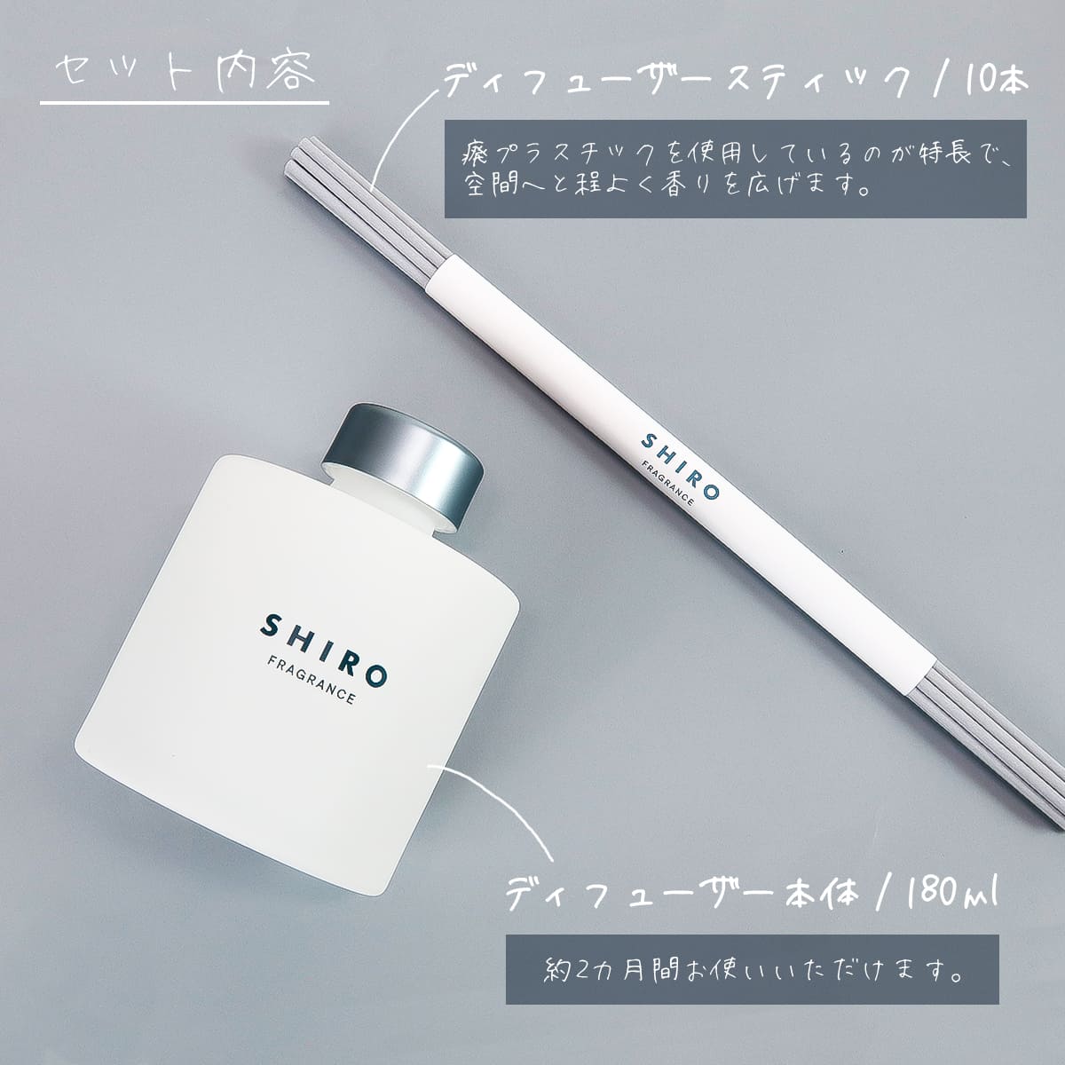 shiro サボン ルームフレグランス 180ml フレグランスディフューザー