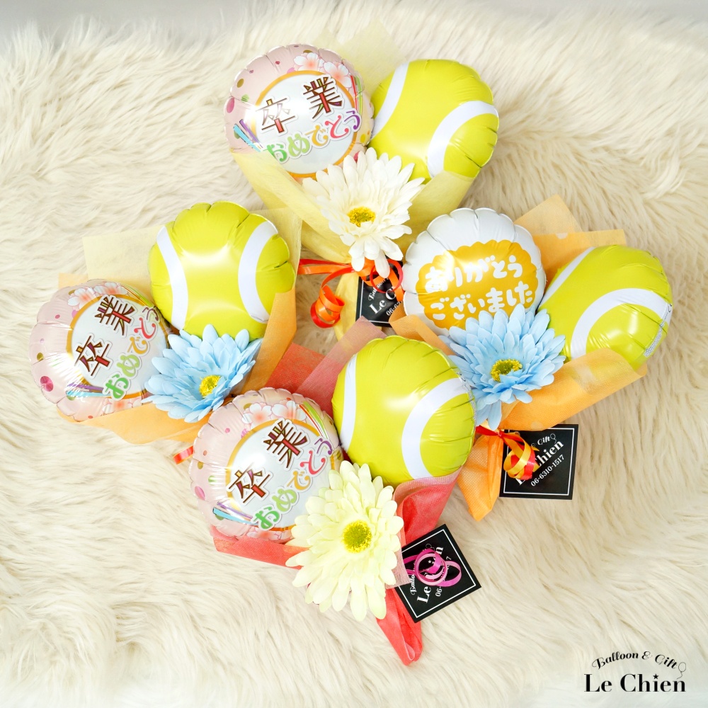 バルーン 花束 卒業式 バルーンブーケ 卒業 部活 スポーツ サッカー