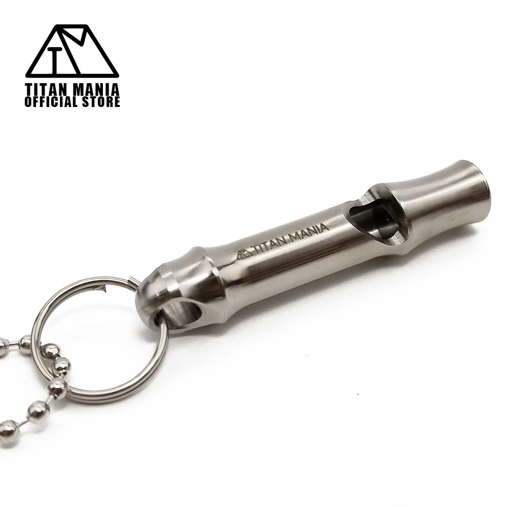 TITAN MANIA（チタンマニア） ホイッスル チタン製 ボールチェーン 超