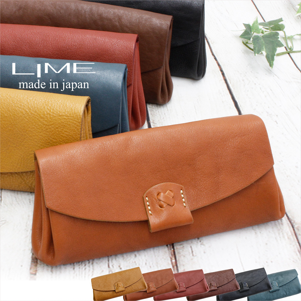 LIME made in japan 長財布 レディース ブランド 本革 大容量 革 女性