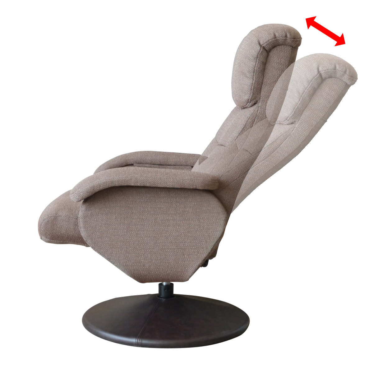 GART（ガルト） パーソナルチェア リクライニング機能 オットマン付 約